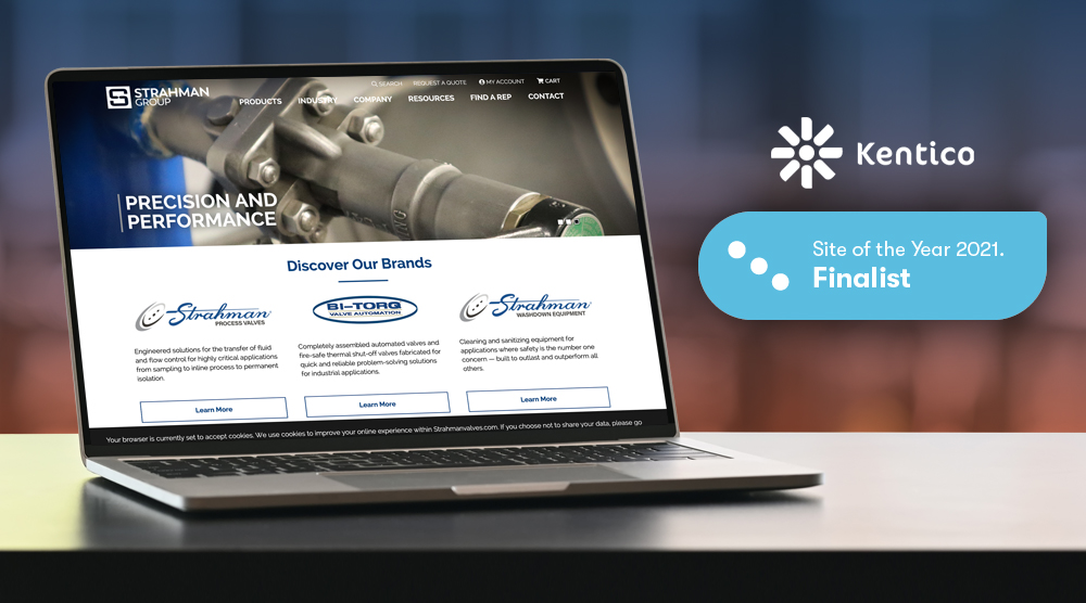 Strahman Group Honored as Finalist for 2021 Kentico Xperience Site of the Year