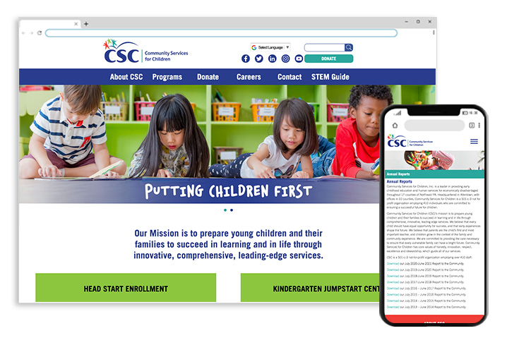 Community Services for Children Website